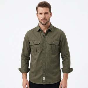 Camicia Autunnale da Uomo a Maniche Lunghe 100% Cotone Stile Jeans - Product Image 1