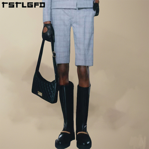 Vêtements vintage pantalons pour hommes de haute qualité Shorts Chino décontractés Streetwear Golf Bermudes 100% coton tissu garçons Shorts pour hommes - Product Image 1