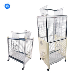 Büyük açık Aviary paslanmaz çelik katlanabilir kuş kafesi kanarya papağan yetiştiriciliği için uygun bir kutu içinde paketlenmiş - Product Image 5