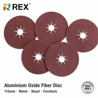 Disques en fibre de résine de haute qualité 4/4,5 pouces avec support en papier vulcanisé pour le polissage et le nettoyage