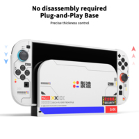 Coque de protection rigide en PC blanc personnalisée de la série Mecha pour Nintendo Switch 2 OLED – Boîtier de remplacement et coque arrière