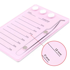 Nueva Bandeja de Acrílico para Extensiones de Pestañas, Soporte para Pegamento, Herramienta de Belleza Magnética, <span class=keywords><strong>Color</strong></span> Personalizado, Marca OEM/ODM, Alta Calidad - Product Image 5