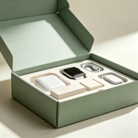 Boîte cadeau couleur personnalisée avec insert en mousse EVA pour écouteurs, montre connectée, emballage de produits numériques