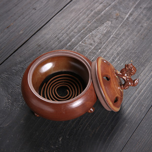 Indoor Sandalwood & Agarwood Ceramic Incense <b>Burners</b>-Eco-Friendly Chinese Zen-Inspired Retro Decor - Product Image 4