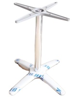 Base de table en acier inoxydable 4 étoiles, pied de table à quatre pattes, 670x720mm, support de table en aluminium moulé sous pression