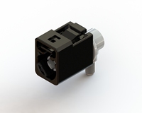 Conector RF HRB FAKRA, Sistema de Conectividad de Datos, Conector de Cable a Placa, 1 Posición, Señal Horizontal Blindada