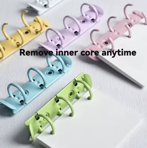 Anillas Metálicas Pequeñas para Encuadernación, Coloridas, de 3 Orificios, para Hojas Sueltas, Clips de Papelería de Oficina, 89 mm, Suministro Directo de Fábrica - Product Image 5