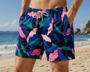 Traje de Baño 2 en 1 para Hombre, con Estampados de Leopardo y Paisley, Cierres de Cremallera, Ecológico y de Primera Calidad - Product Image 3