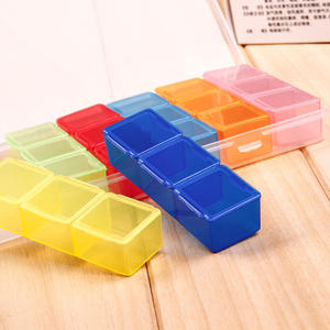 Vente directe d'usine, boîte à pilules portable en PP arc-en-ciel à 28 compartiments, boîte à mémo arc-en-ciel à 21 compartiments pour le rangement des pilules - Product Image 2