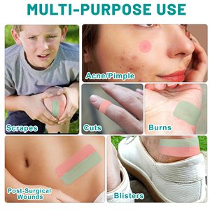 Nastro idrocolloide tagliato su misura per bende ipoallergeniche e impermeabili per <span class=keywords><strong>ustioni</strong></span> per la cura delle ferite, vesciche, Acne, mal di letto - Product Image 3