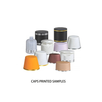 Full automático rotativo vinho garrafa lipsick plástico alumínio tampas hot stamping máquina