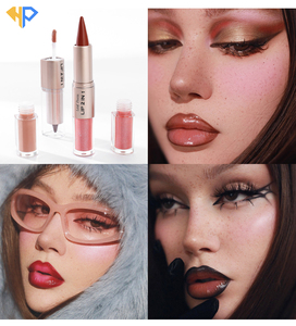 Rouge à lèvres et crayon à lèvres 2-en-1, imperméable, mat, longue tenue, haute pigmentation, brillant, hydratant, repulpant, avec logo personnalisé, à base d'huile minérale - Product Image 3