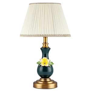 Hotel Living Room, Bedroom, Study, Bedside Lamp, European <strong>Light</strong> Luxury Enamel Ceramic <strong>Table</strong> , American New Chinese Style Mod - Product Image 4