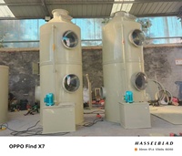 Mini épurateur humide de laboratoire à petite échelle Système de purification de gaz pour l'élimination des nox Épurateur humide H2o2 média d'emballage en tour plastique