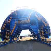 Nouvel arrivage Chariot de coffrage en acier pour tunnels Autoroute Équipement de coulée de béton détachable Machines de construction réutilisables