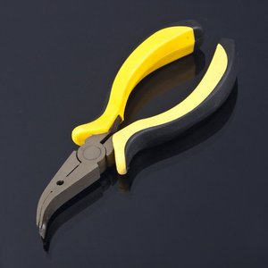 <span class=keywords><strong>Pince</strong></span> courbée pour raccords MD, poignée en caoutchouc jaune et noir, DIY OEM/ODM, acier et caoutchouc, pour kit d'outils de réparation d'hélicoptères/avions RC - Product Image 6