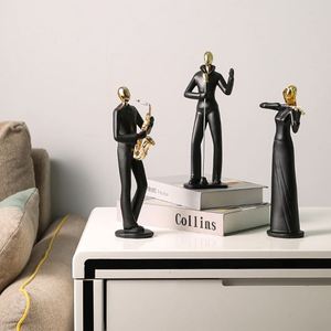 Adornos Creativos de Personajes de Banda, Figura de Resina de Cantante y Guitarrista Musical, Manualidades, Decoración para el Hogar y Escritorio - Product Image 3