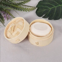 Support de Savon en Bambou Écologique Personnalisé 8/9/10cm, Mini Support de Savon pour Douche, Cuiseurs Vapeur Alimentaires 2L à 2 Niveaux pour Induction à Gaz