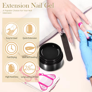 Gel Constructor de Resina UV Sin Calor, Sin Sensación de Quemazón, para Salón de Belleza y Spa, 30ml, Gel Sólido Duro para Extensión de Uñas - Product Image 5