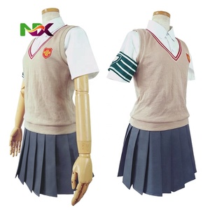 Disfraz de Cosplay de Uniforme Escolar de A Certain Scientific Railgun, <span class=keywords><strong>Mikoto</strong></span> <span class=keywords><strong>Misaka</strong></span>, Kuroko Shirai, Traje de Anime para Halloween - Product Image 4
