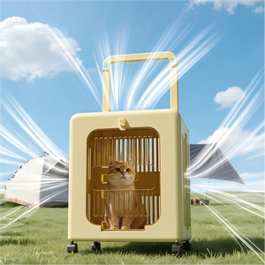 Evcil Hayvan Seyahat Çantası Taşınabilir ve Katlanabilir Kedi Taşıyıcısı Nefes Alabilen Evcil Hayvan Uçak Taşıma Çantası Köpek Evcil Hayvan Malzemeleri Döner Tekerlekli OEM ODM - Product Image 3