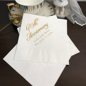 Serviettes d'impression de logo multicolores personnalisées professionnelles en usine Serviettes de boisson en barre d'<span class=keywords><strong>or</strong></span> et d'argent pour la Saint-Valentin - Product Image 2