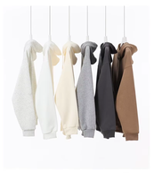 Sweat-shirts à capuche surdimensionnés en molleton Silver Fox 400 GSM, anti-boulochage, avec cordon de serrage, personnalisables avec logo OEM, pour hommes, collection hiver