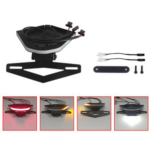 Suporte de placa de licença para para-lamas de motocicleta com luz de sinalização LED para BMW S1000RR 2020-2023 - Product Image 2