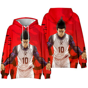 Fitspi violet 3d sweats à capuche hommes femmes unisexe hauts enfants chauds bande dessinée à capuche garçons filles <span class=keywords><strong>Anime</strong></span> enfants pulls - Product Image 5