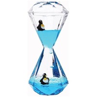OEM/ODM vente en gros fait à la main écologique anniversaire nouveau Design eau rempli d'huile liquide minuterie mouvement sablier pour soulager le stress