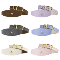 Collier pour chien en cuir personnalisé avec fleurs en strass, cœurs, étoiles, rivets cloutés, collier réglable, accessoires de luxe pour animaux de compagnie