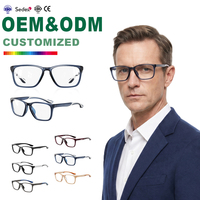 Nuevas llegadas al por mayor gafas retro cuadradas anti luz azul ópticas de moda para ordenador montura de gafas TR90
