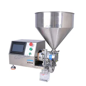 High viscosity barbecue sauce beef sauce chili sauce meat paste 5l paint semi-automatic rotor pump filling machine