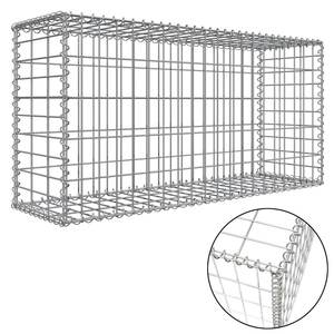 Murs de soutènement en gabions soudés <span class=keywords><strong>200x100x50</strong></span>, panier en treillis galvanisé 2x1x0.5m, cage en fil de fer pour pierres, clôture de jardin - Product Image 2