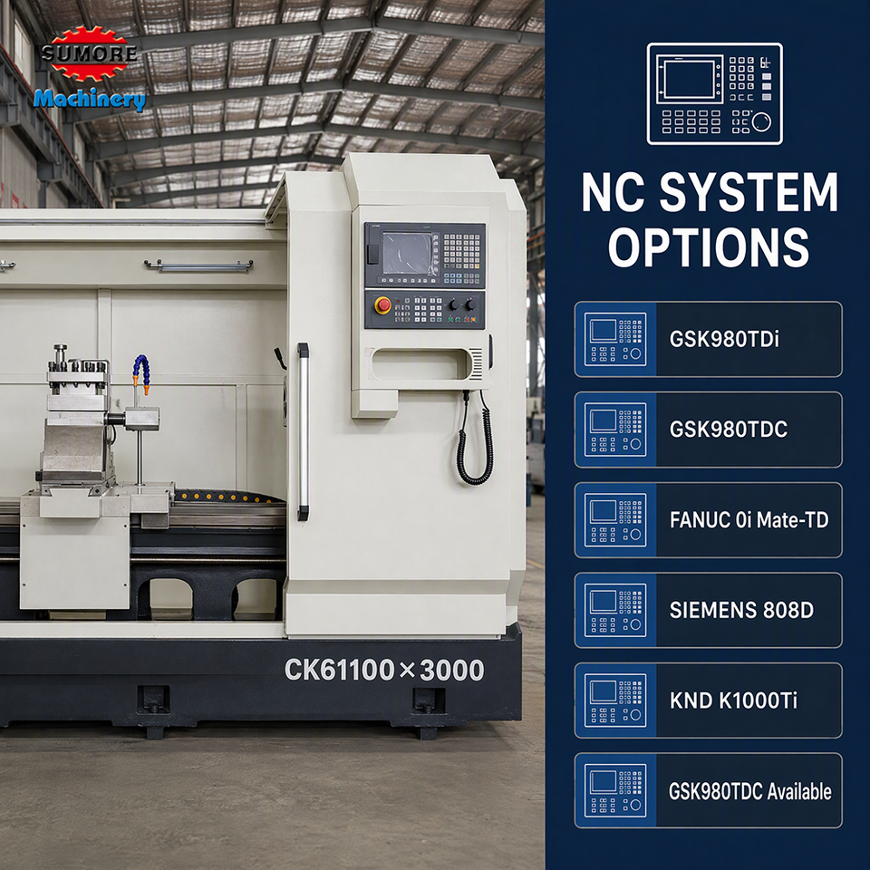 Png Power Structures SUMORE CK61100 Heavy-Duty CNC Lathe 3000mm Flat Bed Structure Tornos ...