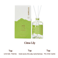 Diffuseur à bâtonnets en verre artisanal de style moderne, parfum rose, 500 ml grande capacité, frais et sans phtalates, vente en gros usine