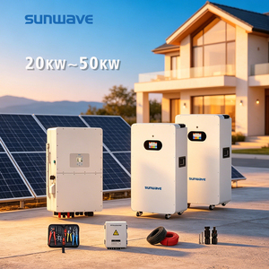 Sistema <span class=keywords><strong>Solar</strong></span> Fuera de la Red Sunwave de 20KW, 30KW, 40KW con Medición en Red para Casa o Villa, Máximo Consumo Autónomo y Ahorro de Energía - Product Image 1