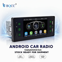 Lecteur MP5 BQCC 5 pouces avec écran tactile HD, Carplay, AUX, Bluetooth intelligent, stéréo RGB, Mirrorlink, FM pour véhicule universel