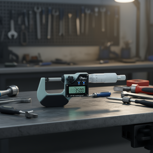 Take Digital <b>Micrometer</b> 0-25mm IP65 Waterproof Measurement Tool - Product Image 3
