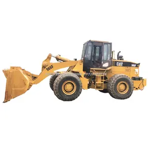 Machinerie lourde CAT d'occasion 966F chargeuse sur pneus/chargeuse Old caterpillar 966 950 980 avec de faibles heures d'utilisation à vendre