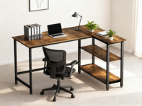 Bureau d'ordinateur portable pour enfants DESIN OEM, pliable, en MDF, avec plateau en acier inoxydable, portable, écologique, durable, avec rangement