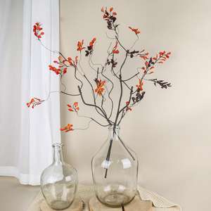 ใบยูคาลิปตัสก้านเทียมสีเขียวเขียวสำหรับใส่แจกันตกแต่งบ้านสำนักงาน - Product Image 5