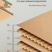 Caja de Cartón Corrugado Rectangular para Envíos, Caja de Papel Pequeña de Cinco Capas, Bolsa Postal Plegable, Cartón para Compras Comerciales