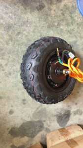 มอเตอร์ JL Brushless แรงบิดสูง ขนาด 13 นิ้ว 14 นิ้ว สำหรับสกู๊ตเตอร์ไฟฟ้า 72V 4000W 5000W 7500W มอเตอร์ฮับพร้อมยาง - Product Image 2
