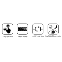 Pengontrol Waktu Pro-leaf Timer Fotosensor Pengatur Waktu Daur Ulang Kontrol Fotosel Dengan Baterai Lithium Sensor Fotosensitif