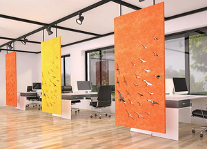 Paneles acústicos de fibra de poliéster insonorizados, divisor de espacio acústico colgante <span class=keywords><strong>para</strong></span> habitación, Panel de privacidad acústico de fieltro de mascotas - Product Image 6