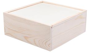 Alta qualidade caixa grande presente caixa inacabada madeira caixa - Product Image 5