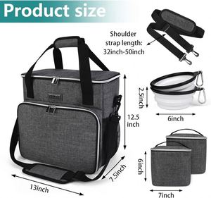 Free sample Pet Travel <b>Carrier</b> with Flexible Height for Cats and <b>Dogs</b> | Soft Sided Pet <b>Carrier</b> <b>Bag</b> with Safety Clips - Product Image 6