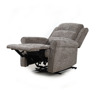 Fauteuil inclinable électrique en tissu pour une personne, idéal pour le home cinéma et le salon