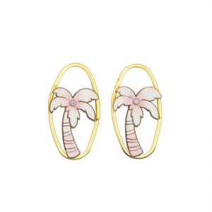 Boucles d'oreilles créoles tendance WF130-0220-D - Plaqué or, alliage de zircon, mignonnes, pour femme, idéales pour les fêtes - Product Image 2